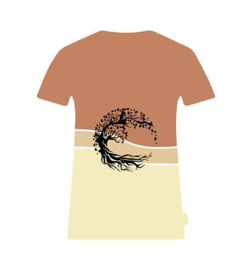 Tişört tasarımının yaratıcı vektörü