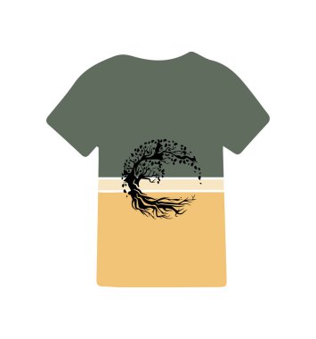 Tişört tasarımının yaratıcı vektörü