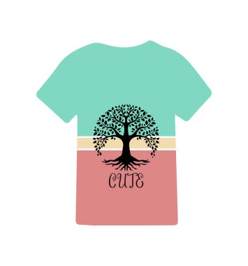 Tişört tasarımının yaratıcı vektörü