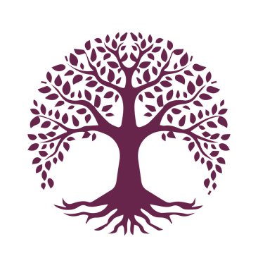 Renklerin zarif yaratıcı ağaç tasarımı