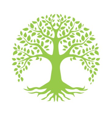 Renklerin zarif yaratıcı ağaç tasarımı