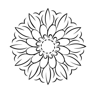 Güzel mandala sanatı, vektör mandala tasarımı