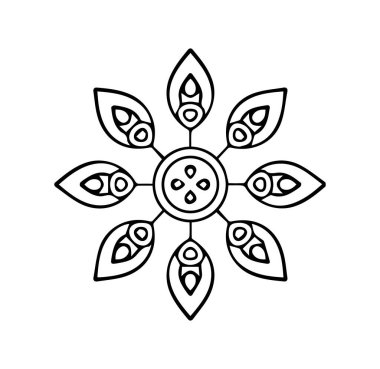 Güzel mandala sanatı, vektör mandala tasarımı