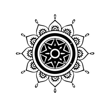 Güzel mandala sanatı, vektör mandala tasarımı