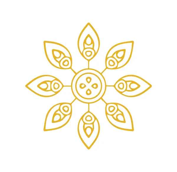 Güzel Mandala Sanatı Vektör Mandala Tasarımı — Stok Vektör