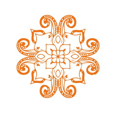 Güzel mandala sanatı, vektör mandala tasarımı