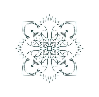 Güzel mandala sanatı, vektör mandala tasarımı