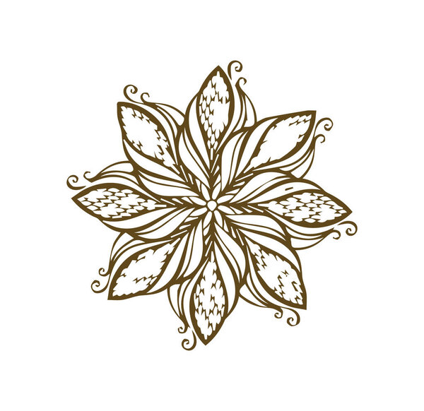 Beautiful mandala art, vector mandala design