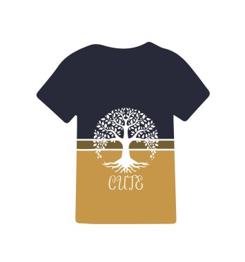 Tişört tasarımının yaratıcı vektörü