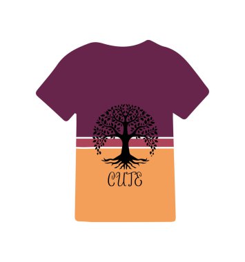 Tişört tasarımının yaratıcı vektörü