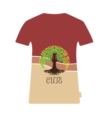 Tişört tasarımının yaratıcı vektörü