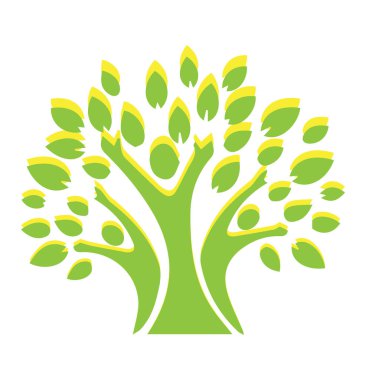 Renklerin zarif yaratıcı ağaç tasarımı