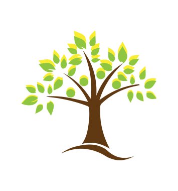 Renklerin zarif yaratıcı ağaç tasarımı