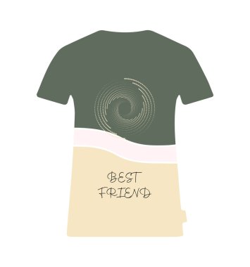 Tişört tasarımının yaratıcı vektörü