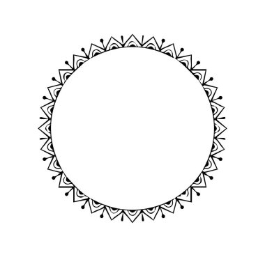 Güzel çiçek sanatı ve mandala vektör tasarımı