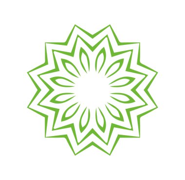 Güzel çiçek sanatı ve mandala vektör tasarımı