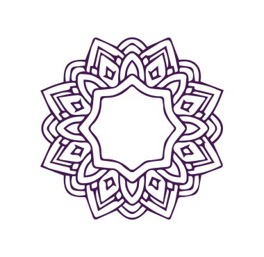 Güzel çiçek sanatı ve mandala vektör tasarımı