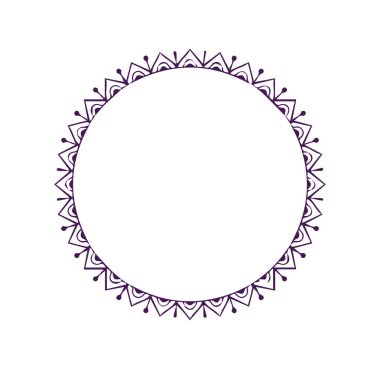 Güzel çiçek sanatı ve mandala vektör tasarımı