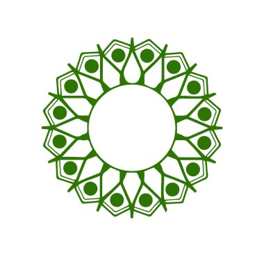 Güzel çiçek sanatı ve mandala vektör tasarımı