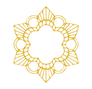 Güzel çiçek sanatı ve mandala vektör tasarımı