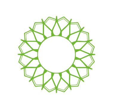 Güzel çiçek sanatı ve mandala vektör tasarımı