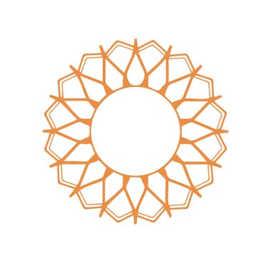 Güzel çiçek sanatı ve mandala vektör tasarımı