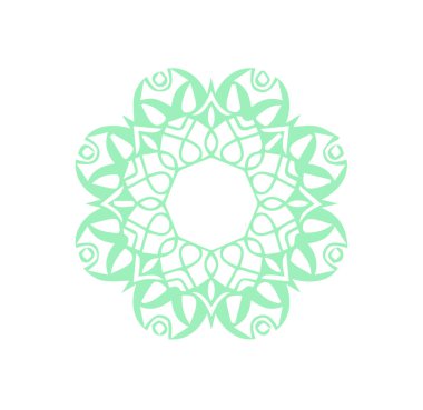 Güzel çiçek sanatı ve mandala vektör tasarımı