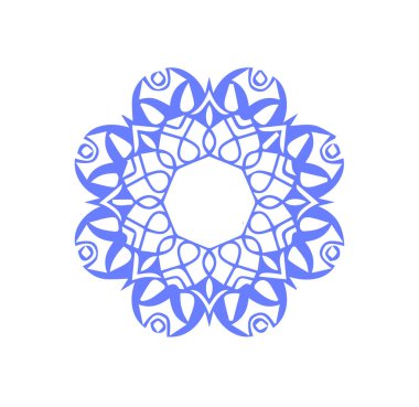 Güzel çiçek sanatı ve mandala vektör tasarımı