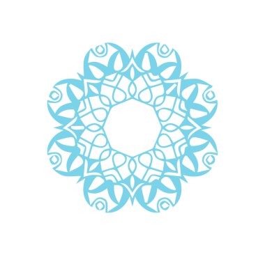 Güzel çiçek sanatı ve mandala vektör tasarımı