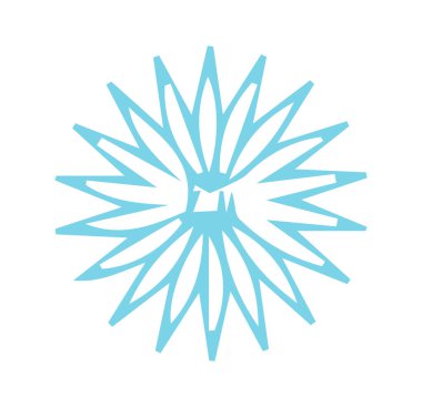 Güzel çiçek sanatı ve mandala vektör tasarımı