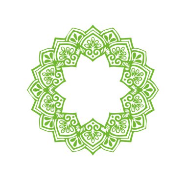 Güzel çiçek sanatı ve mandala vektör tasarımı