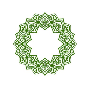 Güzel çiçek sanatı ve mandala vektör tasarımı