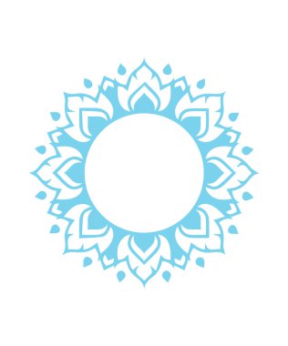 Güzel çiçek sanatı ve mandala vektör tasarımı