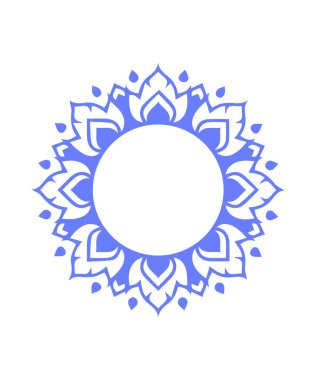 Güzel çiçek sanatı ve mandala vektör tasarımı