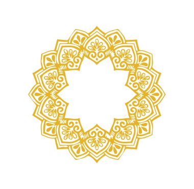 Güzel çiçek sanatı ve mandala vektör tasarımı