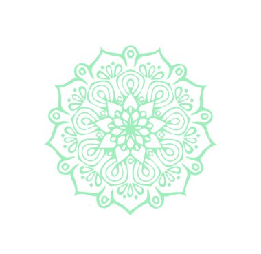 Güzel çiçek sanatı ve mandala vektör tasarımı