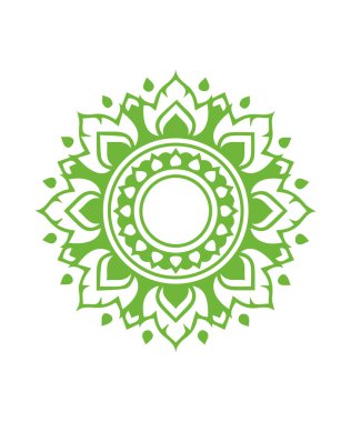 Güzel çiçek sanatı ve mandala vektör tasarımı