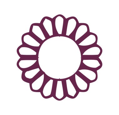 Güzel çiçek sanatı ve mandala vektör tasarımı