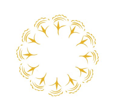 Güzel çiçek sanatı ve mandala vektör tasarımı