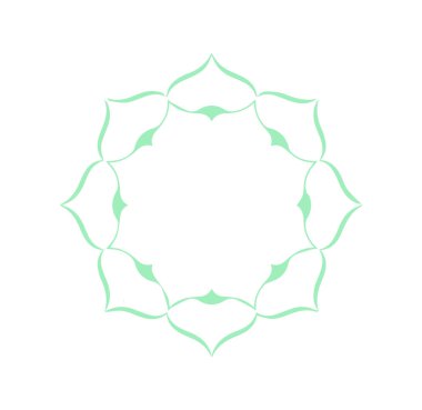 Güzel çiçek sanatı ve mandala vektör tasarımı