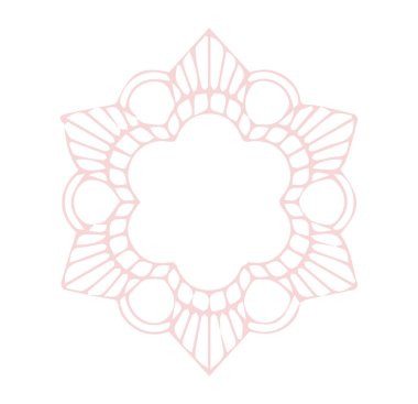 Güzel çiçek sanatı ve mandala vektör tasarımı