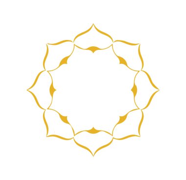 Güzel çiçek sanatı ve mandala vektör tasarımı