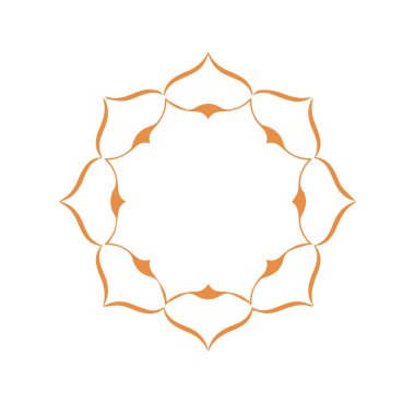 Güzel çiçek sanatı ve mandala vektör tasarımı