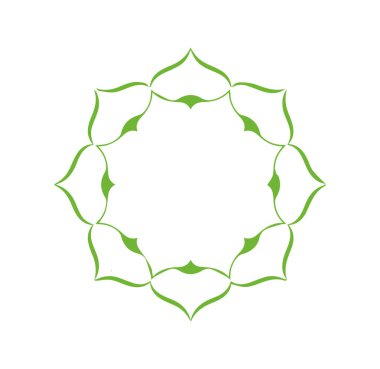 Güzel çiçek sanatı ve mandala vektör tasarımı