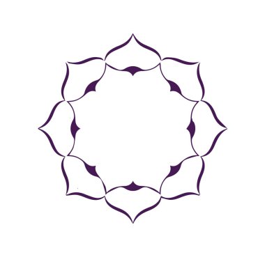 Güzel çiçek sanatı ve mandala vektör tasarımı