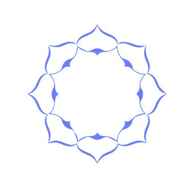 Güzel çiçek sanatı ve mandala vektör tasarımı