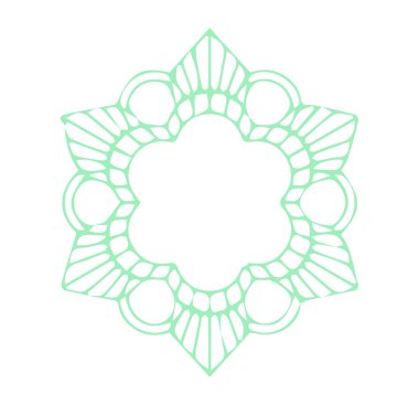 Güzel çiçek sanatı ve mandala vektör tasarımı