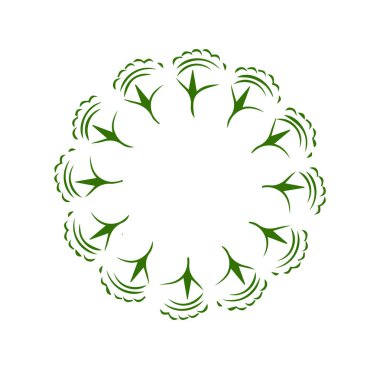 Güzel çiçek sanatı ve mandala vektör tasarımı