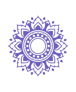 Güzel çiçek sanatı ve mandala vektör tasarımı