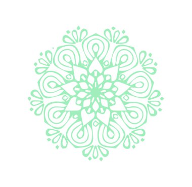 Güzel çiçek sanatı ve mandala vektör tasarımı